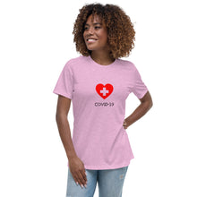 Load image into Gallery viewer, Covid-19 Heart Women's Relaxed T-Shirt