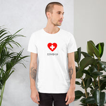 Load image into Gallery viewer, Covid-19 Heart Short-Sleeve Unisex T-Shirt
