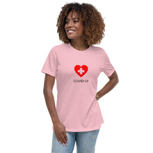 Load image into Gallery viewer, Covid-19 Heart Women's Relaxed T-Shirt