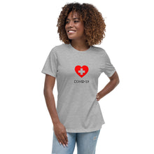 Load image into Gallery viewer, Covid-19 Heart Women's Relaxed T-Shirt