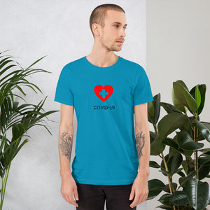 Covid-19 Heart Short-Sleeve Unisex T-Shirt