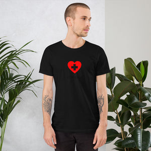 Covid-19 Heart Short-Sleeve Unisex T-Shirt
