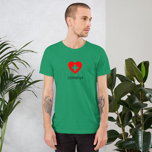 Covid-19 Heart Short-Sleeve Unisex T-Shirt