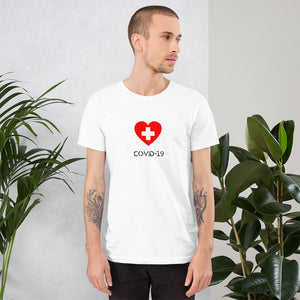 Covid-19 Heart Short-Sleeve Unisex T-Shirt