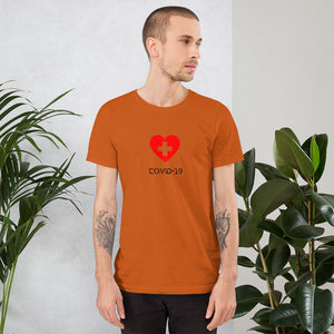 Covid-19 Heart Short-Sleeve Unisex T-Shirt