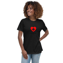 Load image into Gallery viewer, Covid-19 Heart Women&#39;s Relaxed T-Shirt
